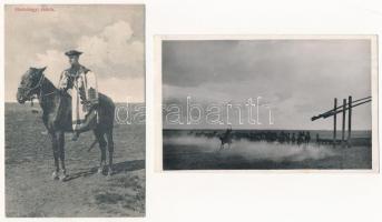 Hortobágy - 4 db régi képeslap