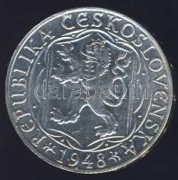 Csehszlovákia 1948. 100K Ag "Károly Egyetem" T:2