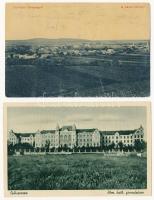 4 db RÉGI erdélyi képeslap / 4 pre-1945 Transylvanian town-view postcards