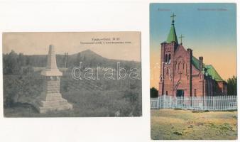 4 db RÉGI orosz képeslap / 4 pre-1945 Russian town-view postcards