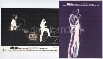 1986 Freddie Mercury (1946-1991), a Queen együttes énekese budapesti fellépésükön, 3 db vintage prod...