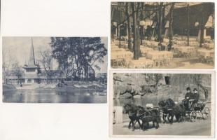 Budapest XIV. Állatkert - 7 db főleg régi képeslap