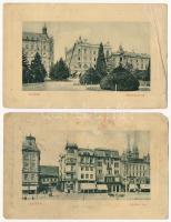 Zagreb, Zágráb; 4 db W.L. kiadású képeslap / 4 pre-1945 W.L. published postcards