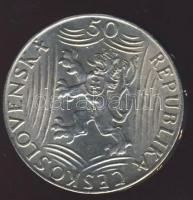 Csehszlovákia 1949. 50K Ag "Sztálin" T:2