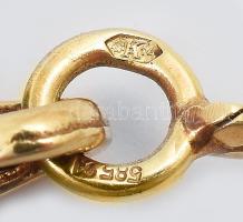 Arany (Au/14k) köves nyaklánc, jelzett, h: 41,5 bruttó: 13,8g