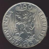 Csehszlovákia 1949. 100K Ag "Sztálin" T:2