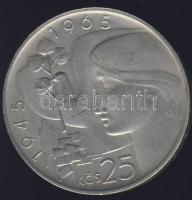 Csehszlovákia 1965. 25K Ag "Csehszlovák szabadság" T:2