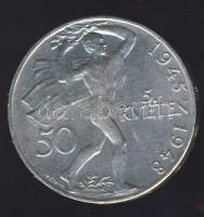 Csehszlovákia 1948. 50K Ag "Prágai felkelés" T:2