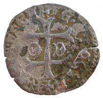 1446CA-G Denár Ag "V. László" (0,73g) T:2-,3 patina, nagyobb repedés Hungary 1446C-G Denar Ag "Ladislaus V" (0,73g) C:VF,F patina, a larger crack Huszár: 652., Unger I.: 504