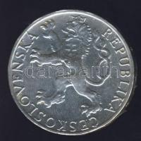 Csehszlovákia 1948. 50K Ag "Prágai felkelés" T:2