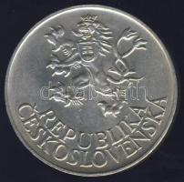Csehszlovákia 1955. 25K Ag "Felszabadulás 10. évfordulója" T:2