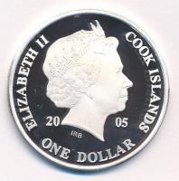 Cook-szigetek 2005. 1$ ezüstözött sárgaréz "Ázsia történelme - Pu Ji - Kína utolsó császára&quo...