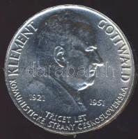 Csehszlovákia 1951. 100K Ag "Kommunista párt" T:2