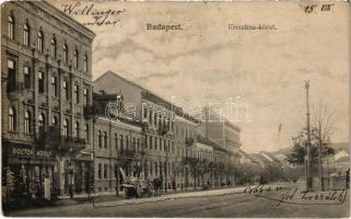 1911 Budapest I. Willinger Udvar, Doctor Adolf és Maintz Alajos üzlete. Krisztina körút 85-87. Ádám Herman kiadása
