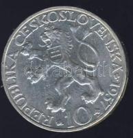Csehszlovákia 1957. 10K Ag "Műszaki Egyetem" T:2