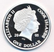 Cook-szigetek 2005. 1$ ezüstözött sárgaréz "Ázsia történelme - Salamon király Temploma" ka...