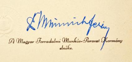 1958. "Munkás-Paraszt Hatalomért Emlékérem" aranyozott, zománcozott bronz kitüntetés mells...