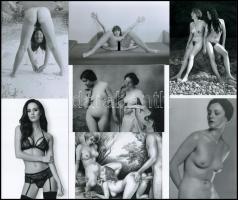 Különféle formációk, vegyes válogatás szolidan erotikus felvételekből, 7 db modern nagyítás, 10x15 cm