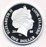 Cook-szigetek 2005. 1$ ezüstözött sárgaréz "Ázsia történelme - Japán első alkotmánya 1889"...