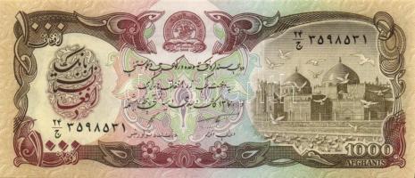 Afganisztán 8klf db modern bankjegy T:I