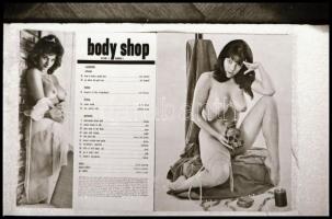 cca 1970-es években készült reprodukciók egy szexi képeket tartalmazó magazinból, Fekete György budapesti fényképész hagyatékából 30 db NEGATÍV, 24x36 mm