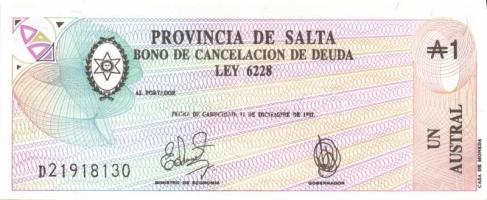 Argentina 13klf db modern bankjegy T:I