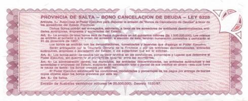 Argentina 13klf db modern bankjegy T:I