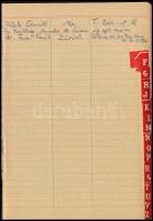 Dinnyés Lajos (1901-1961) politikus, országgyűlési képviselő, miniszterelnök (1947-1948) notesze, be...