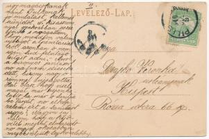 1910 Budapest IV. Újpest, Villamos vasútállomás a Vadászkastélynál. Weisz Berthold kiadása