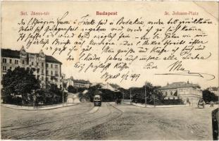 1919 Budapest I. Szent János tér (Krisztina körút), villamos (EK)