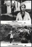 cca 1969 ,,A nősülés keservei című csehszlovák film jelenetei és szereplői, 13 db vintage produkciós filmfotó, ezüst zselatinos fotópapíron, a használatból eredő - esetleges - kisebb hibákkal, 18x24 cm