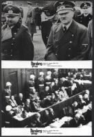 cca 1983 ,,Nürnberg 1946" című magyar dokumentumfilm jelenetei és szereplői, 9 db vintage produ...