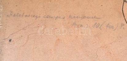 Jelzés nélkül: Kalotaszegi cserepes kemence. Olaj, karton. 37,5x47,5 cm. Hátoldalán 1930-1940 körüli...