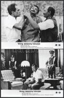 cca 1988 ,,Vong asszony kincsei" című szovjet film jelenetei és szereplői, 6 db vintage produkciós filmfotó, ezüst zselatinos fotópapíron, a használatból eredő - esetleges - kisebb hibákkal, 18x24 cm
