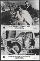 cca 1968 ,,Egy remete Rómában" című olasz filmszatíra jelenetei és szereplői, 9 db vintage prod...