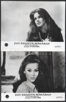 cca 1968 ,,Egy remete Rómában" című olasz filmszatíra jelenetei és szereplői, 9 db vintage prod...