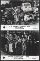 cca 1968 ,,Egy remete Rómában" című olasz filmszatíra jelenetei és szereplői, 9 db vintage prod...