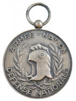 Franciaország DN "Republique Française / Armee Nation - Defense Nationale" ezüstözött fém ...
