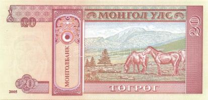 Mongólia 1955-2005. 16 klf bankjegy T:I