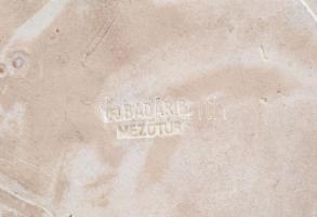 Ifj. Badár Balázs (1896-1972): Színesen festett váza, mázas kerámia, jelzett (Ifj. Badár, Mezőtúr), ...