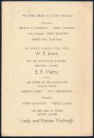 1974 The Count Dracula Society Twelfth Annual Mrs. Ann Radcliffe Awards Dinner programfüzete, 1974. ...