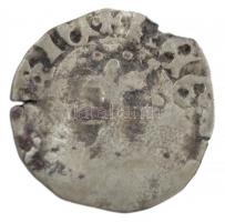 1373-1382 "szerecsenfejes" Denár Ag "I. Nagy Lajos" (0,47g) T:3 repedés, kis kit...