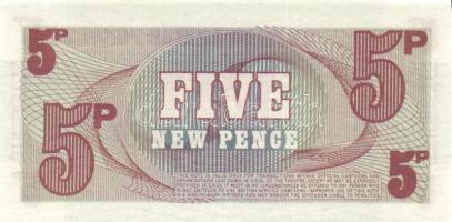 Nagy-Britannia 1950-es, 60-as, 70-es évek katonai bankjegyek 6 klf db T:I