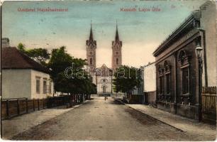 1910 Hajdúhadház, Kossuth Lajos utca, templom. W.L. Bp. 2181. Florovitz Lajos (EK)