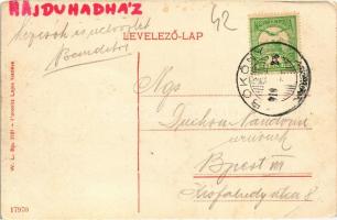 1910 Hajdúhadház, Kossuth Lajos utca, templom. W.L. Bp. 2181. Florovitz Lajos (EK)