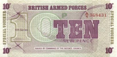 Nagy-Britannia 1950-es, 60-as, 70-es évek katonai bankjegyek 6 klf db T:I