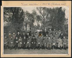 1935 Tiszti találkozó 1935-ben a Ludovika kertben, Foto Orelly, Bartóffy Miklós (1882-1964) későbbi vezérőrnagy hagyatékából, fotó kartonon, foltos, 17x23 cm