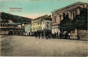 Monfalcone, Piazza, Caffé / Platz / square, cafe (Rb)