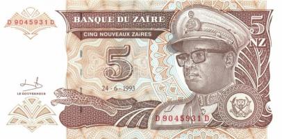 Zaire 10klf db modern bankjegy T:I