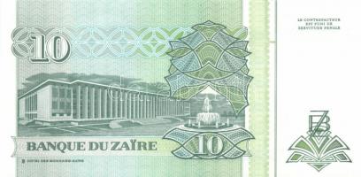 Zaire 10klf db modern bankjegy T:I